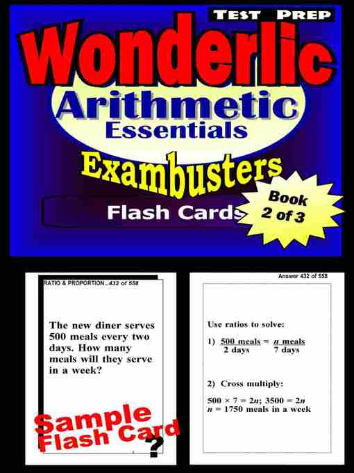 Title details for Wonderlic Test Prep Arithmetic Review - Exambusters Flash Cards - Workbook 2 of 3 by Wonderlic Exambusters - Available